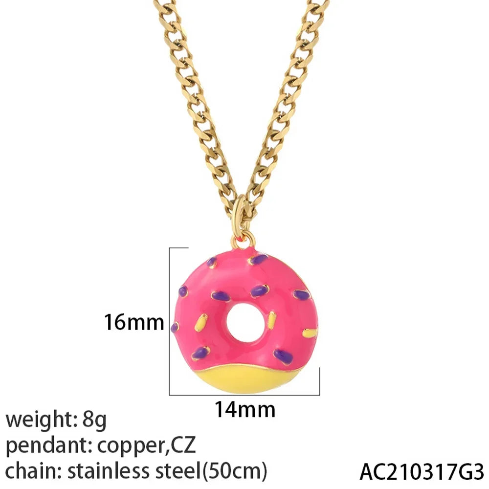 Gold Animal & Heart Necklace