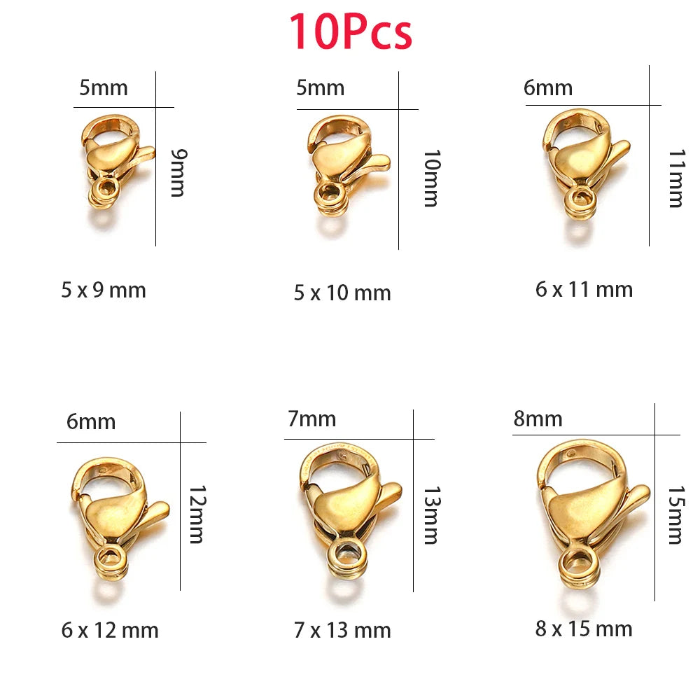 Gold Plated Lobster Clasps DIY