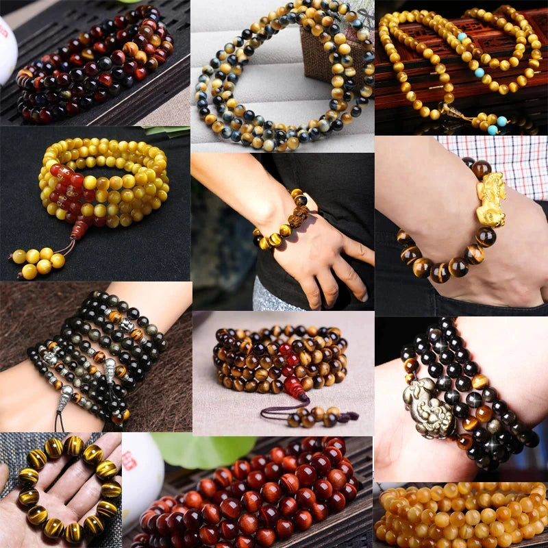 Tiger Eye Round Beads DIY