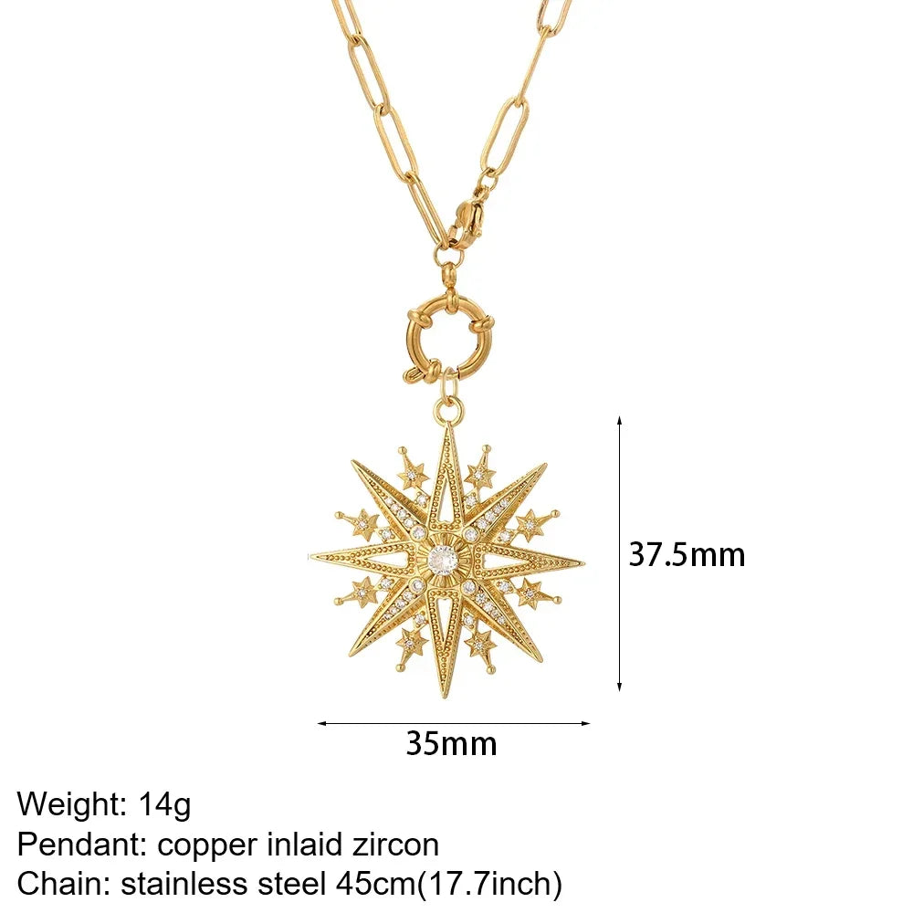 Gold Animal & Heart Necklace