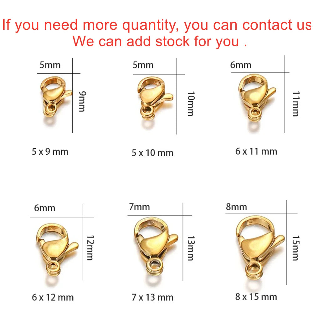 Gold Plated Lobster Clasps DIY
