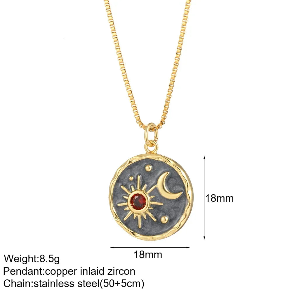 Gold Animal & Heart Necklace