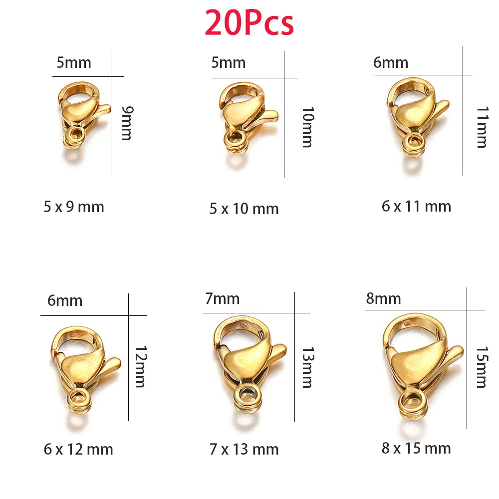Gold Plated Lobster Clasps DIY