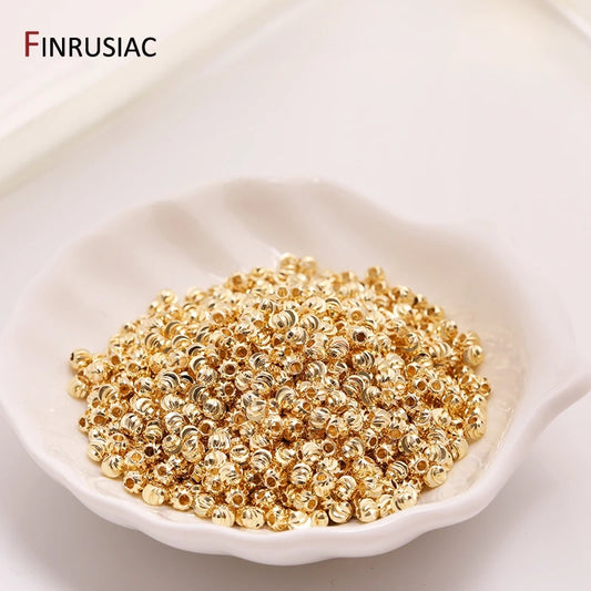 Gold Plated Flower Spacer Beads
