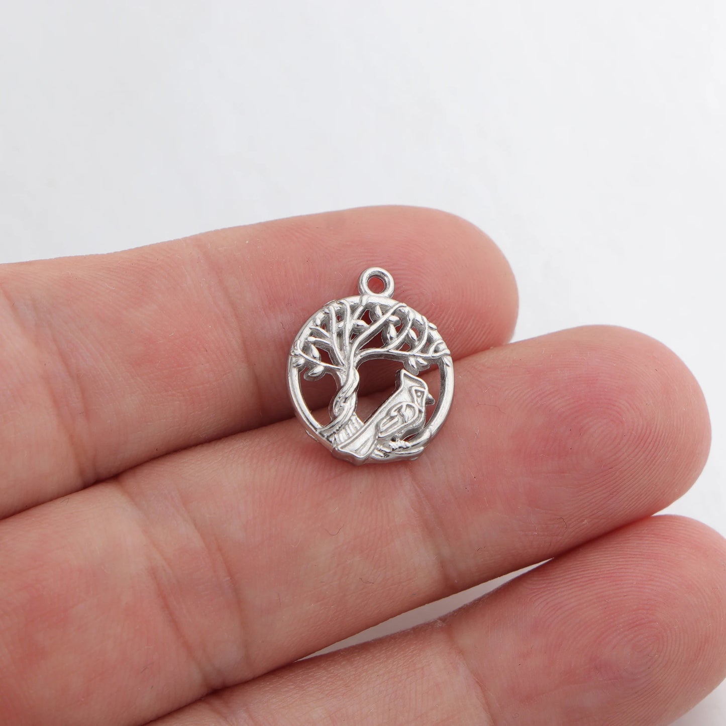 10pcs Stainless Steel Charms
