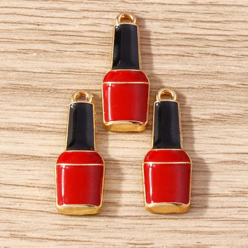10pcs Lipstick Lips Charms