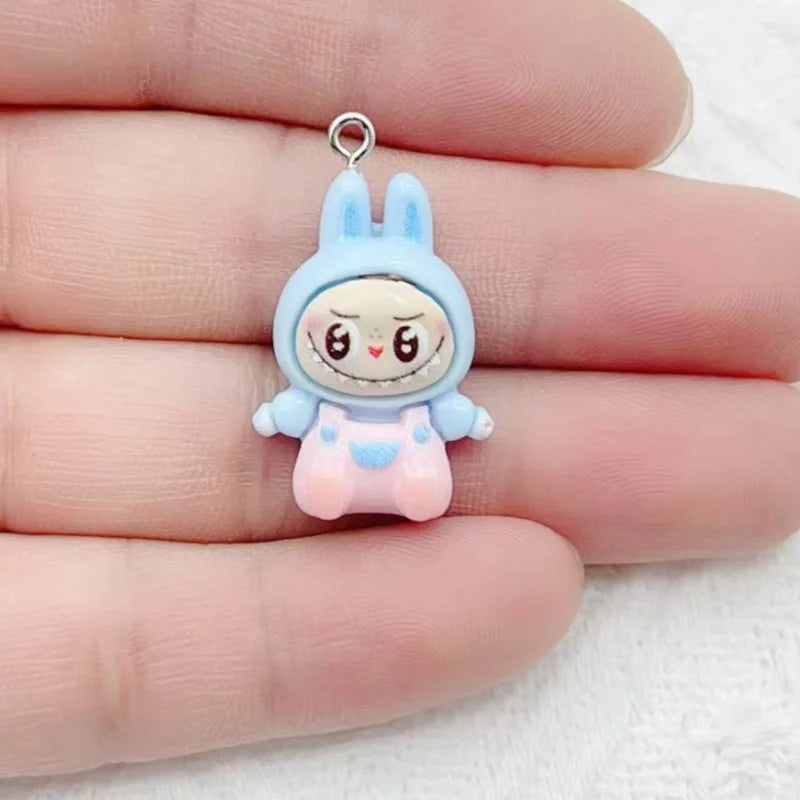 10PCS Rabbit Resin DIY Charms