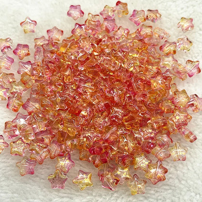 30pcs 8mm AB Star Glass Beads