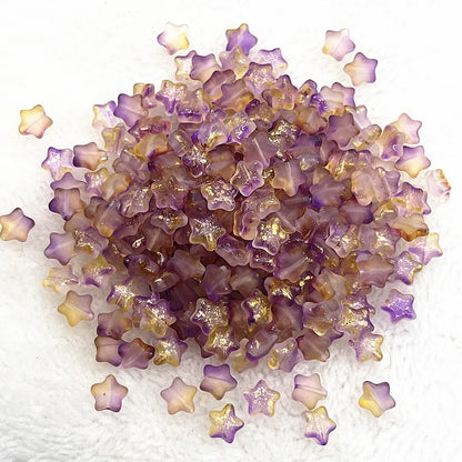 30pcs 8mm AB Star Glass Beads