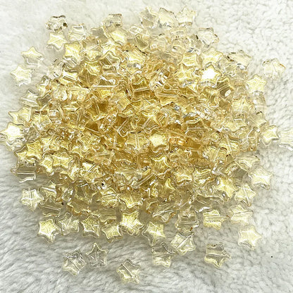 30pcs 8mm AB Star Glass Beads