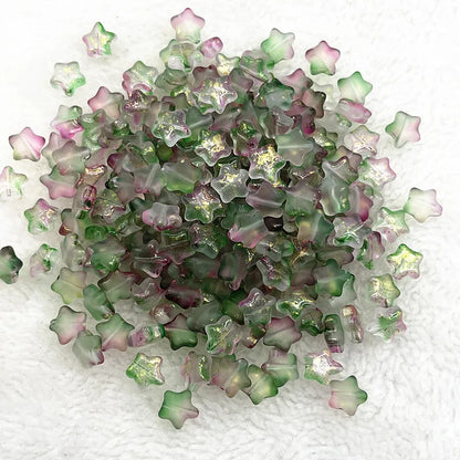 30pcs 8mm AB Star Glass Beads
