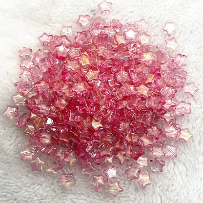 30pcs 8mm AB Star Glass Beads