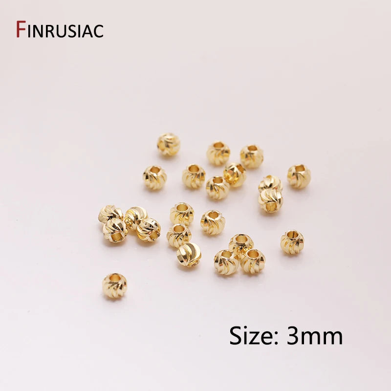 Gold Plated Flower Spacer Beads