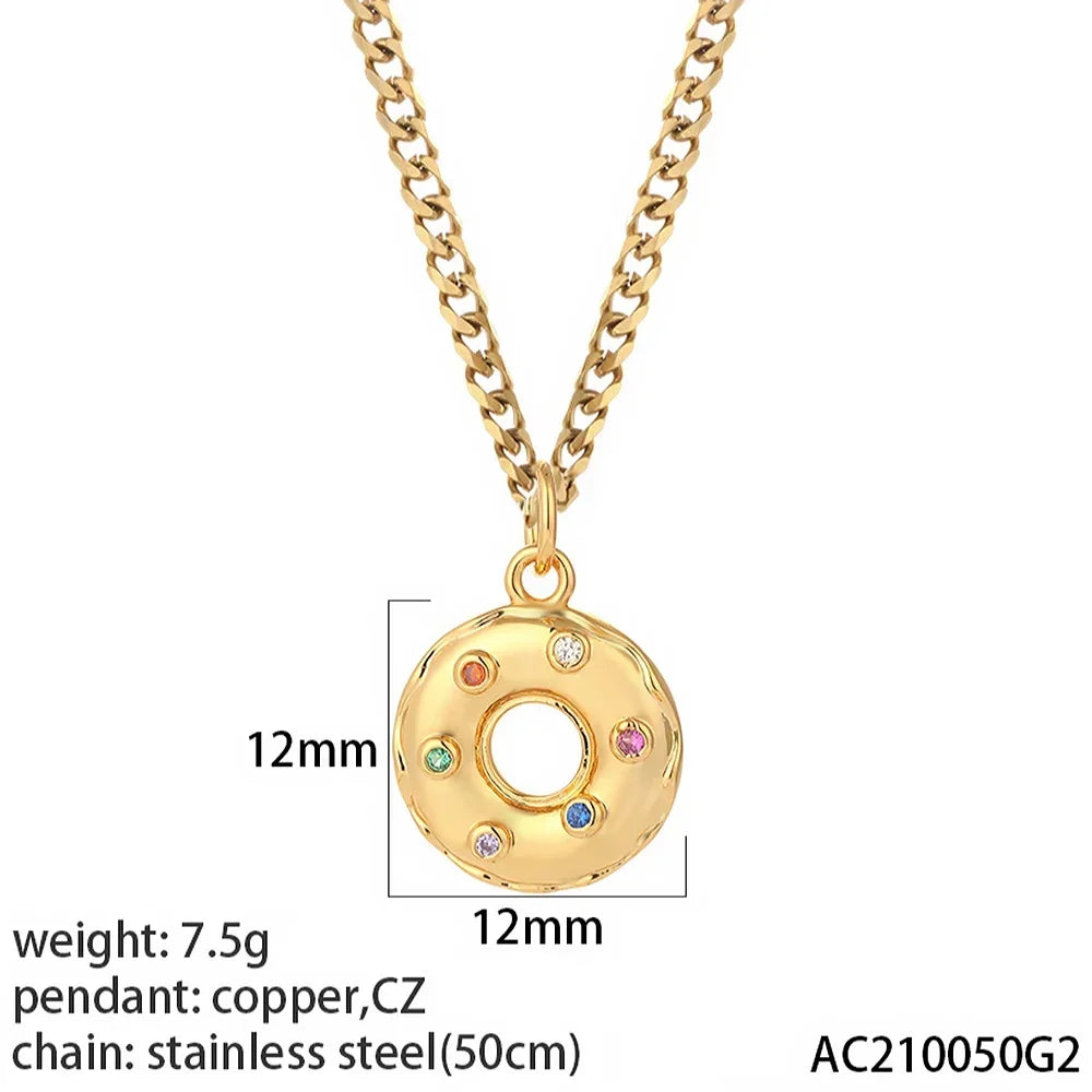 Gold Animal & Heart Necklace