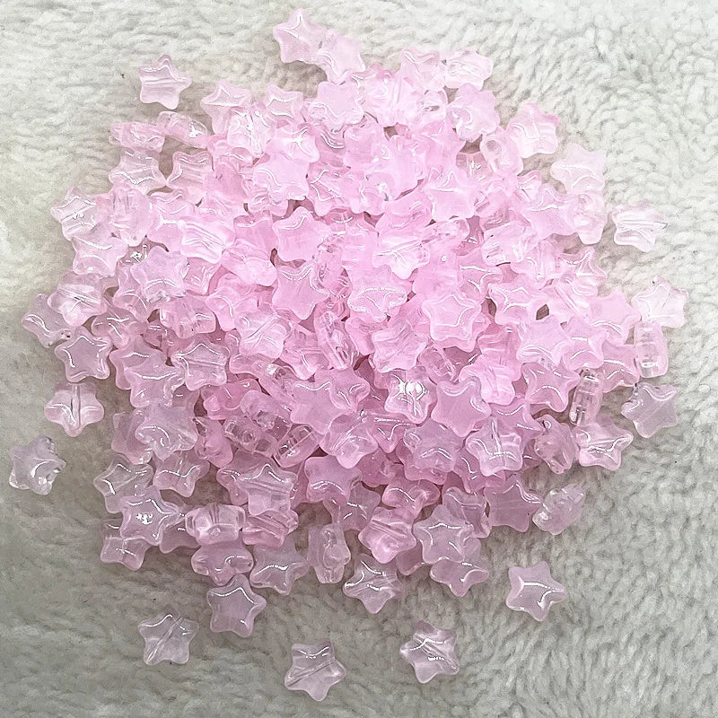 30pcs 8mm AB Star Glass Beads