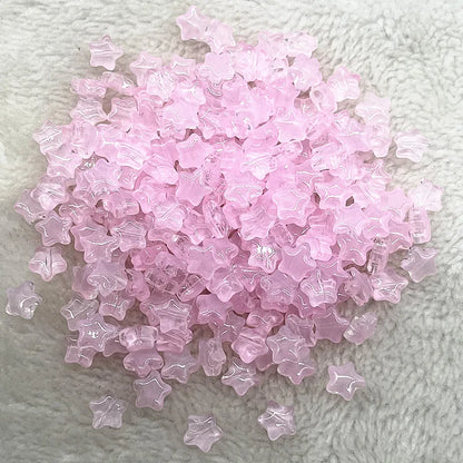 30pcs 8mm AB Star Glass Beads