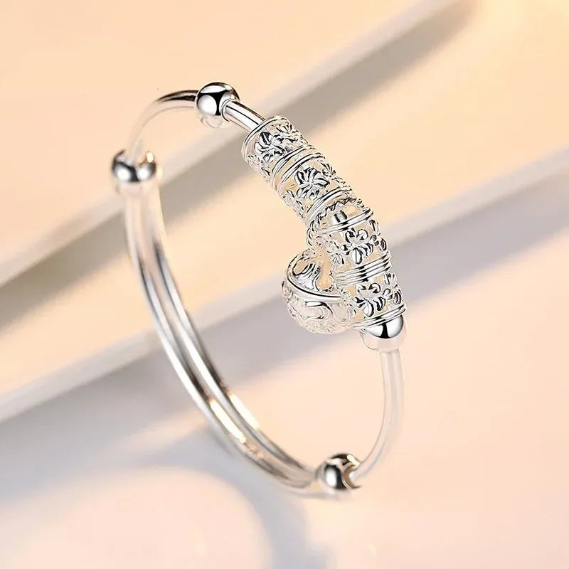 2024 Sterling Silver Stone Bangle