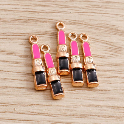 10pcs Lipstick Lips Charms
