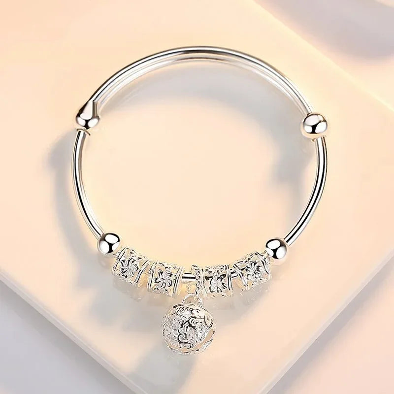2024 Sterling Silver Stone Bangle