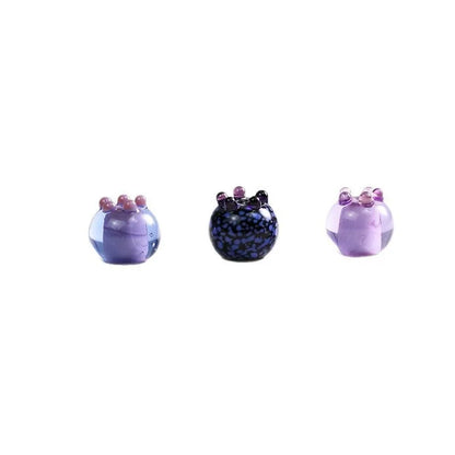 Handmade Blueberry Glass Beads