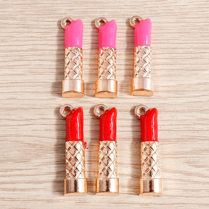 10pcs Lipstick Lips Charms