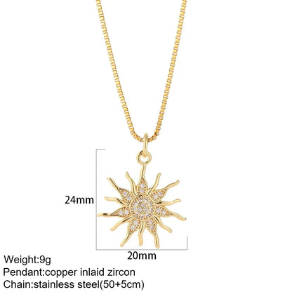 Gold Animal & Heart Necklace