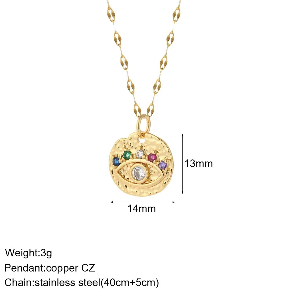 Gold Animal & Heart Necklace
