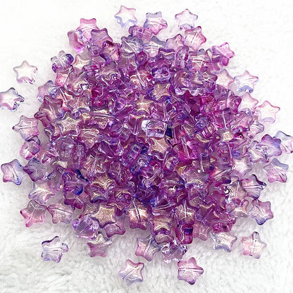 30pcs 8mm AB Star Glass Beads