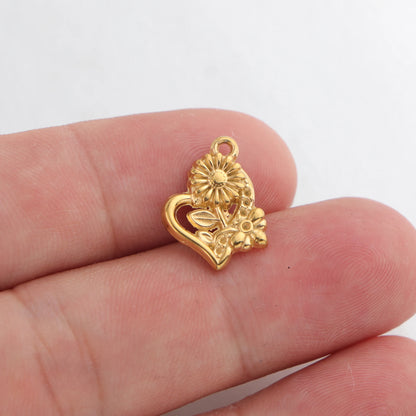 10pcs Stainless Steel Charms