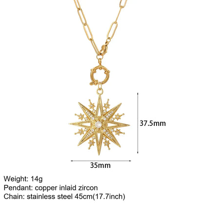 Gold Animal & Heart Necklace