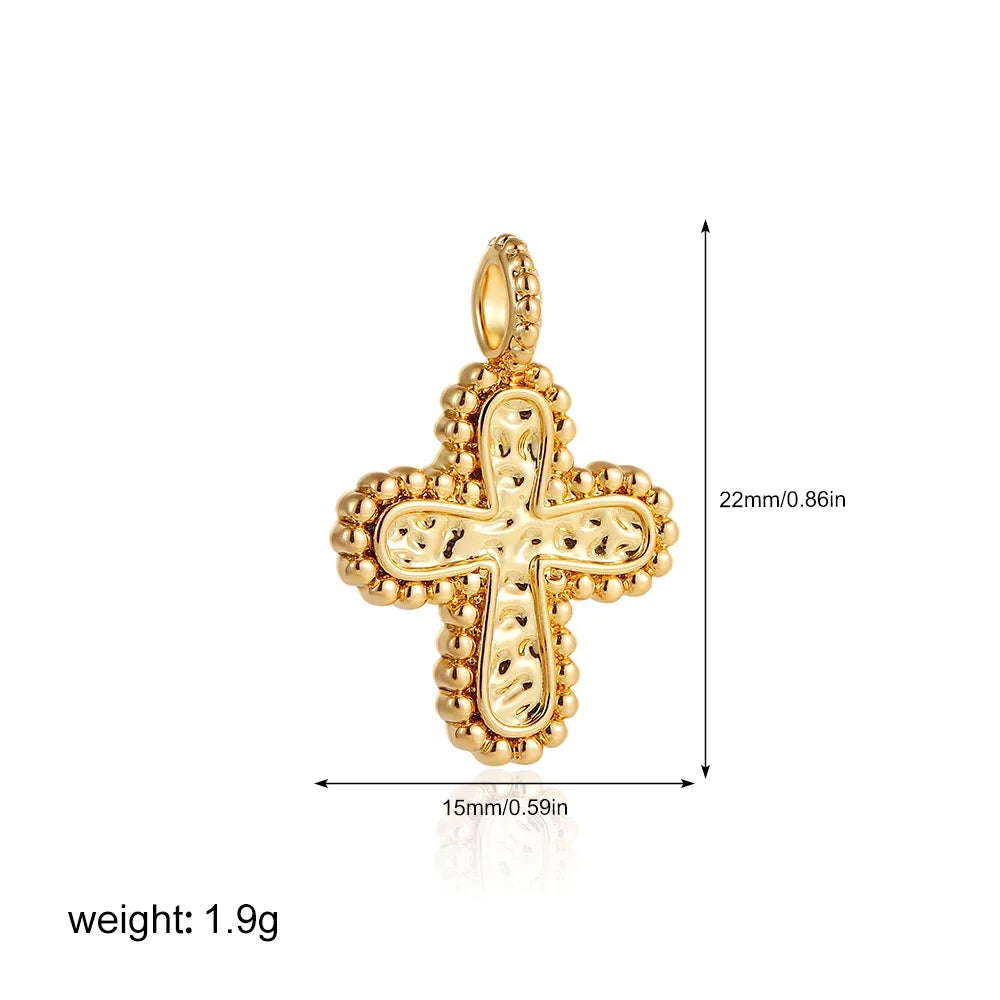 Gold Moon Star Evil Eye Pendant