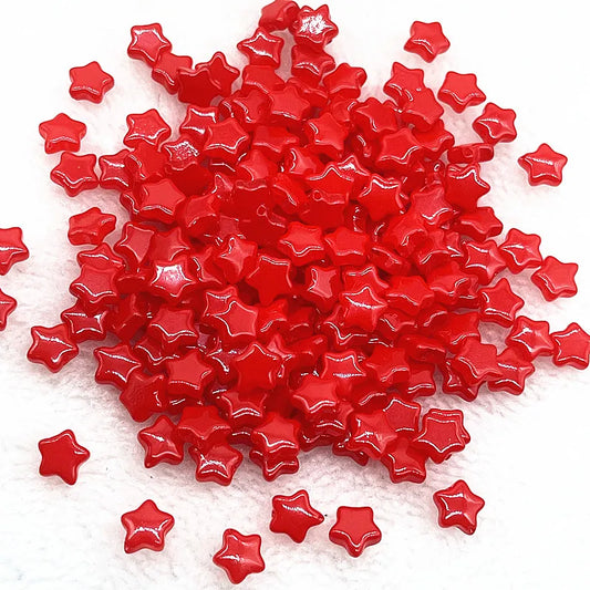 30pcs 8mm AB Star Glass Beads