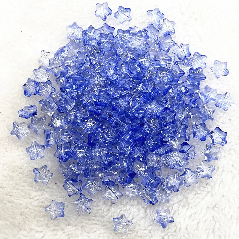 30pcs 8mm AB Star Glass Beads