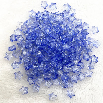 30pcs 8mm AB Star Glass Beads