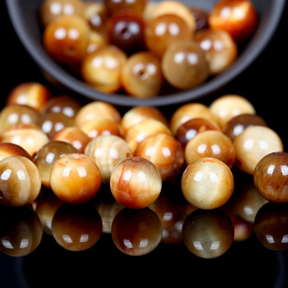Tiger Eye Round Beads DIY