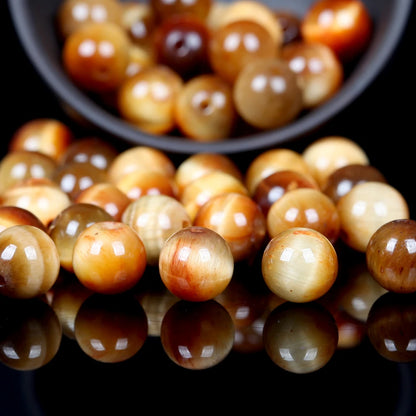 Tiger Eye Round Beads DIY