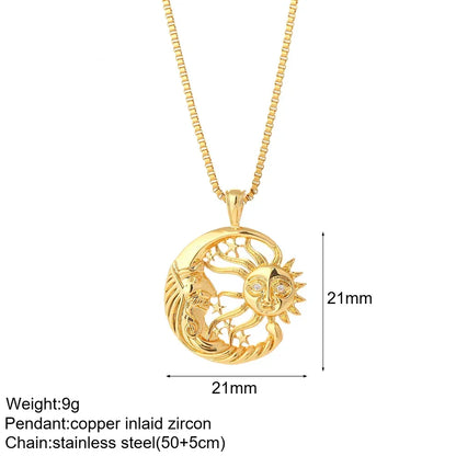 Gold Animal & Heart Necklace