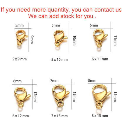 Gold Plated Lobster Clasps DIY