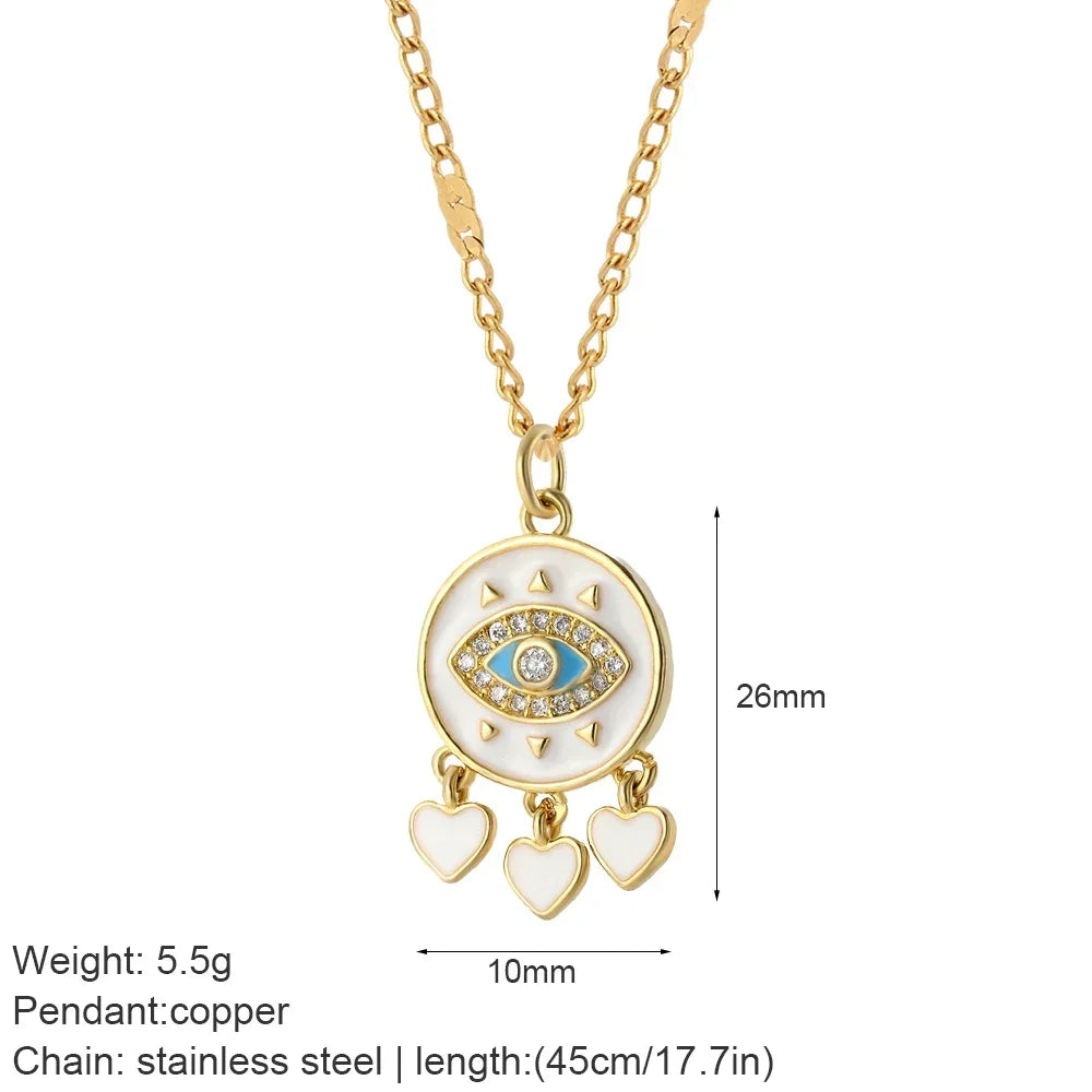 Gold Animal & Heart Necklace