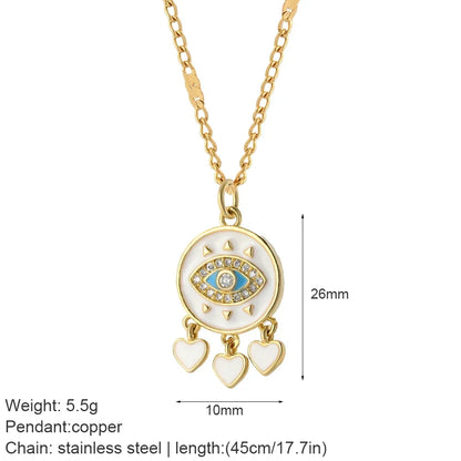 Gold Animal & Heart Necklace