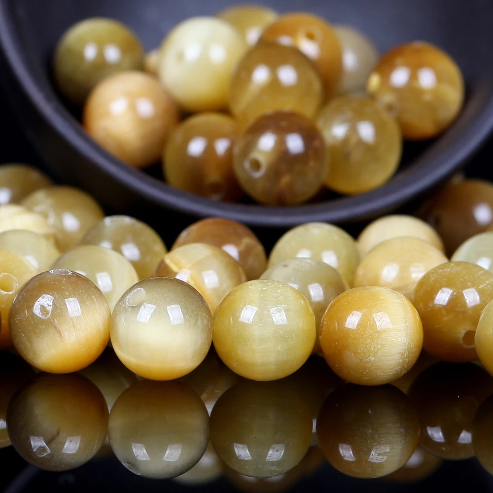 Tiger Eye Round Beads DIY