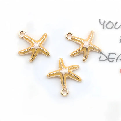 5pcs Starfish Shell Charms DIY