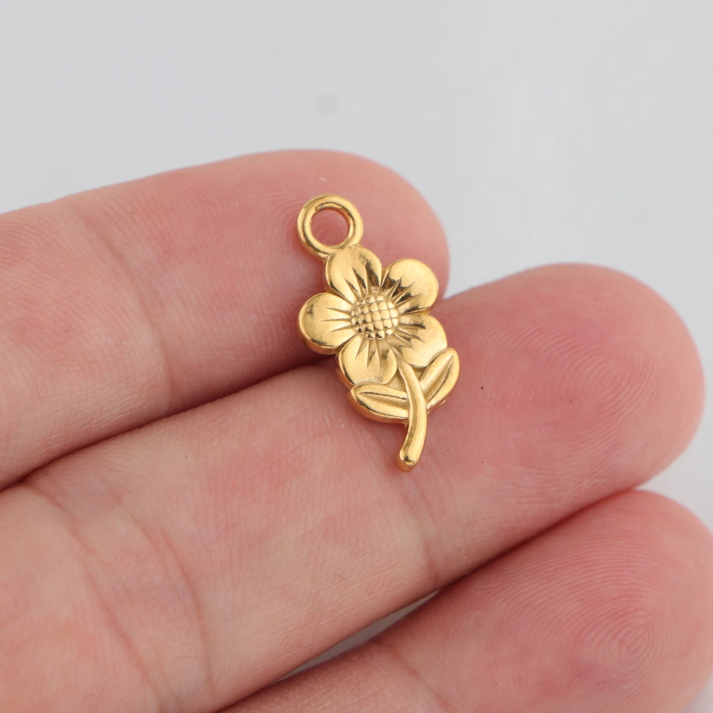 10pcs Stainless Steel Charms