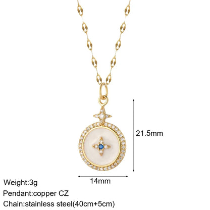 Gold Animal & Heart Necklace