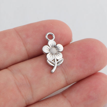 10pcs Stainless Steel Charms