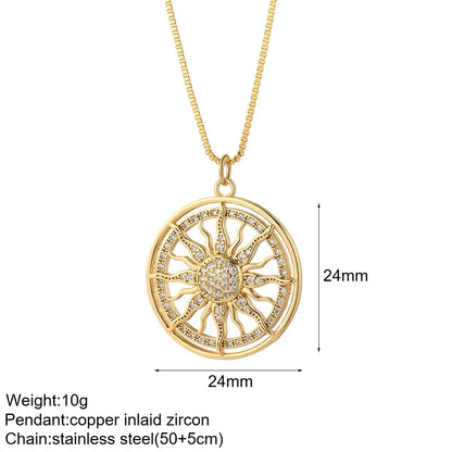 Gold Animal & Heart Necklace