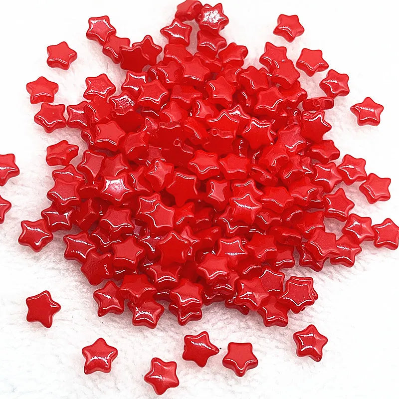 30pcs 8mm AB Star Glass Beads