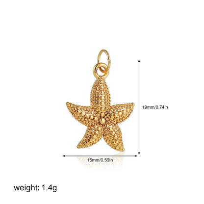 Gold Moon Star Evil Eye Pendant