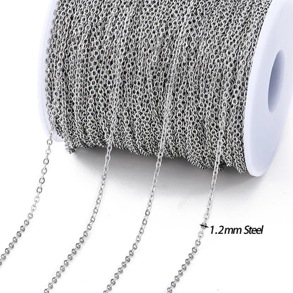 Gold Stainless Steel Beaded Chain