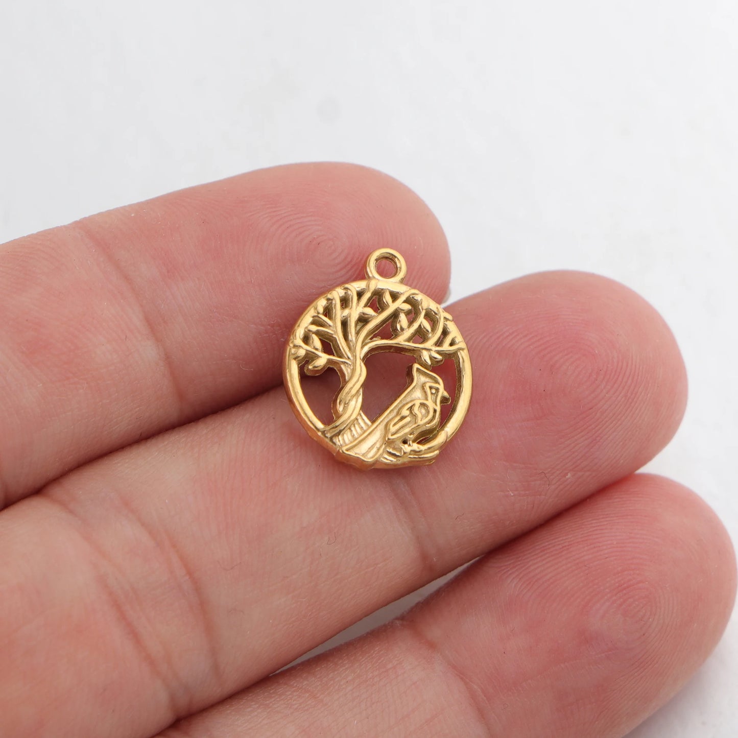10pcs Stainless Steel Charms